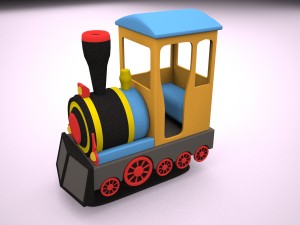 kiddie ride train Modèle 3D