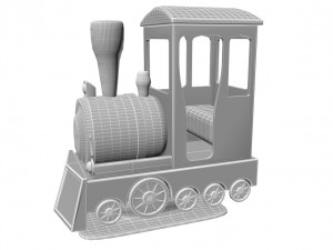 kiddie ride train 3D Model