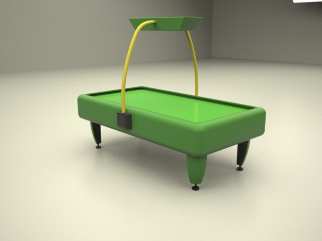 airhockey 3D Model .c4d .max .obj .3ds .fbx .stl .blend 