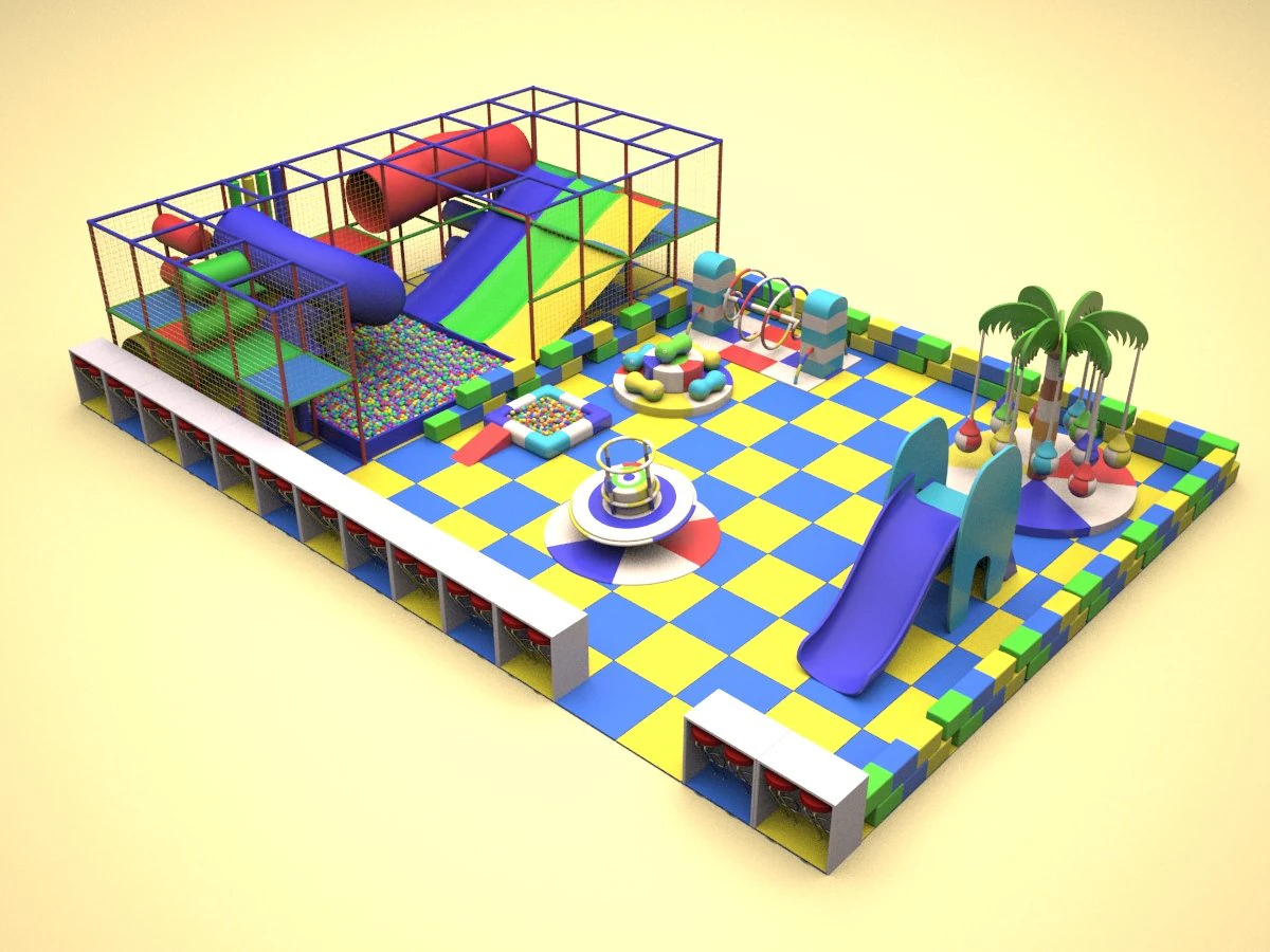 children playground lite 3D Model .c4d .max .obj .3ds .fbx .stl .blend 