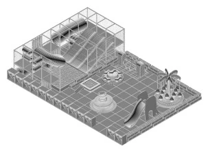 children playground lite 3D Model