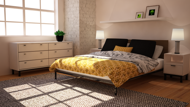 comfy bedroom Modèle 3D .c4d .max .obj .3ds .fbx .stl .blend 