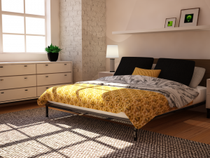 comfy bedroom Modèle 3D