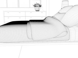 comfy bedroom 3D Model