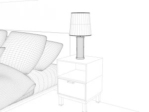 comfy bedroom 3D Model