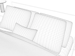comfy bedroom 3D Model