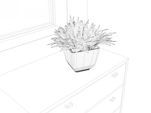 comfy bedroom 3D Model