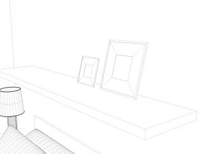comfy bedroom 3D Model