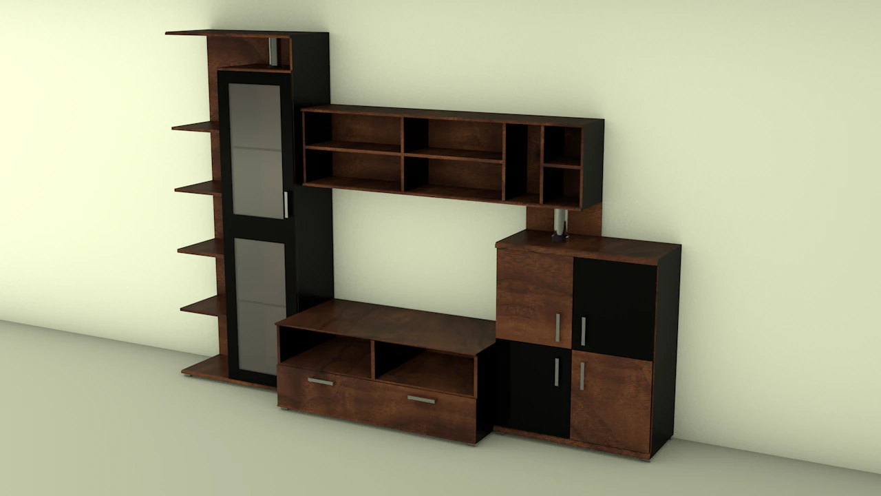 living room furniture 3D Model .c4d .max .obj .3ds .fbx .stl .blend 