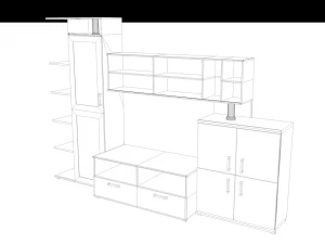 living room furniture 3D Model