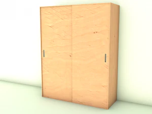 guarda-roupa com gavetas Modelo 3D