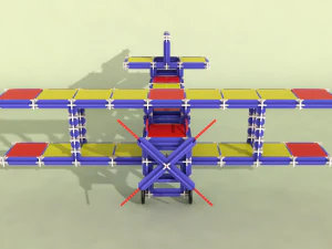 avi&atilde;o de brinquedo - caminh&atilde;o de brinquedo Modelo 3D