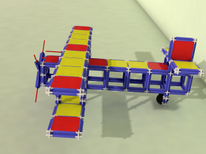 toy plane - toy truck 3D 모델