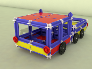 toy plane - toy truck 3D 모델