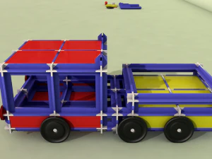 avi&atilde;o de brinquedo - caminh&atilde;o de brinquedo Modelo 3D