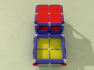 avi&atilde;o de brinquedo - caminh&atilde;o de brinquedo Modelo 3D