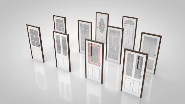 coleção de portas no2 Modelo 3D .c4d .max .obj .3ds .fbx .stl .blend