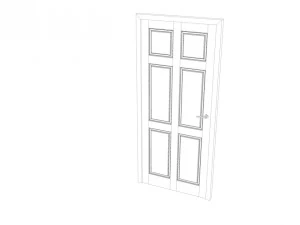 cole&ccedil;&atilde;o de portas no3 Modelo 3D