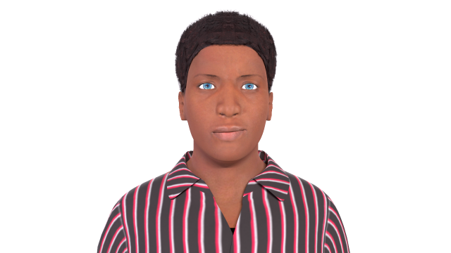 afro man ue4 ready-unity ready Modèle 3D .c4d .max .obj .3ds .fbx .stl .blend 
