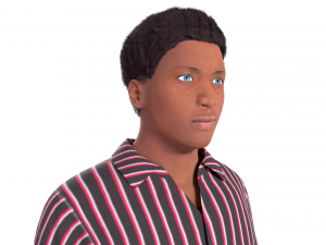 afro man ue4 ready-unity ready Modèle 3D