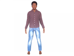 afro man ue4 ready-unity ready Modèle 3D