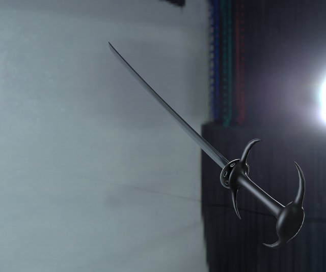 Low poly catana hiroyachi Model 3D .c4d .max .obj .3ds .fbx .stl .blend 