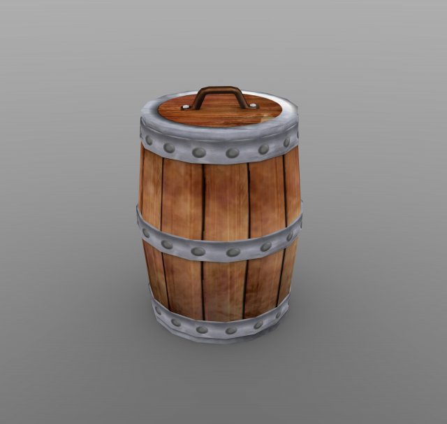 Barrel hq 3D 모델 .c4d .max .obj .3ds .fbx .stl .blend 