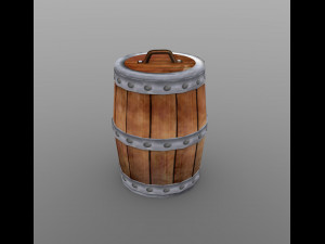 Barrel hq 3D 模型