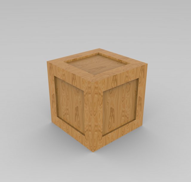 Crate low - poly game ready or another project 3D मॉडल .c4d .max .obj .3ds .fbx .stl .blend 