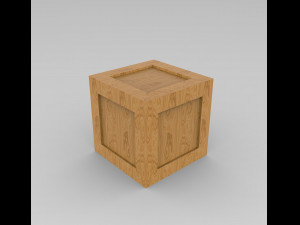 Crate low - poly game ready or another project 3D Model