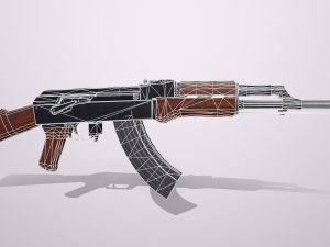 ak47 kalashnikov Modelo 3D