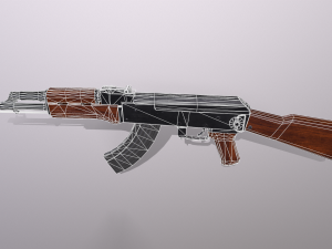 ak47 kalashnikov Modelo 3D
