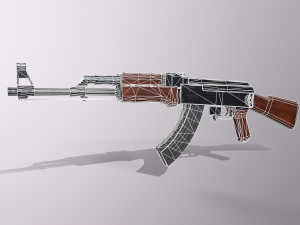 ak47 kalashnikov Modelo 3D
