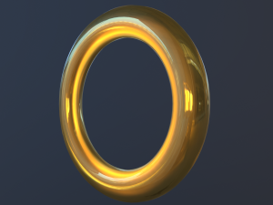 sonic ring Modello 3D