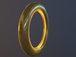 sonic ring Modello 3D