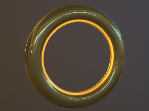 sonic ring Modello 3D