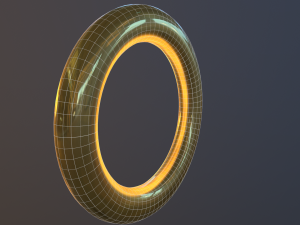 sonic ring Modello 3D