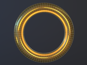 sonic ring Modello 3D