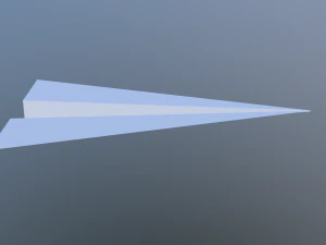 бумажный самолетик 3D Модель