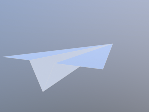 paper plane Modèle 3D