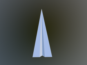 paper plane Modèle 3D