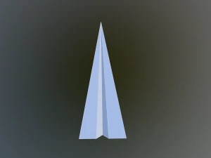 paper plane 3D Model