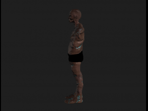 zombie orc Model 3D