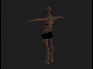 zombie orc Model 3D