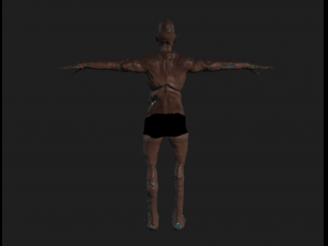 zombie orc Model 3D