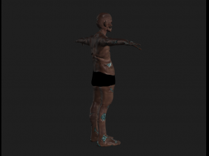 zombie orc Model 3D