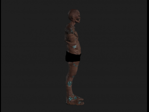 zombie orc Model 3D