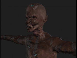 zombie orc Model 3D