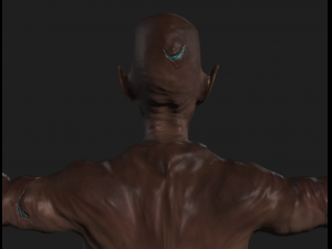 zombie orc Model 3D