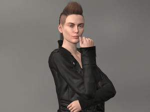 lana - low poly character 3D Model